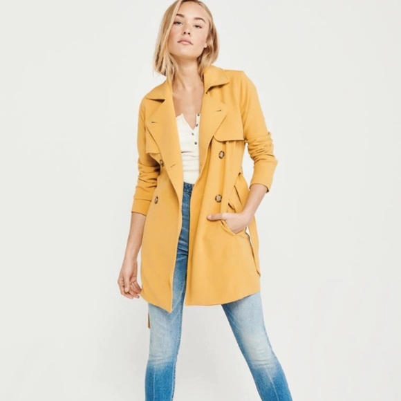 Abercrombie & Fitch Drapey trench coat - Picture 2 of 7